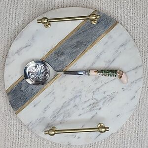 Spode Christmas Tree Classic Holiday Slotted Vegetable Serving Spoon Vintage